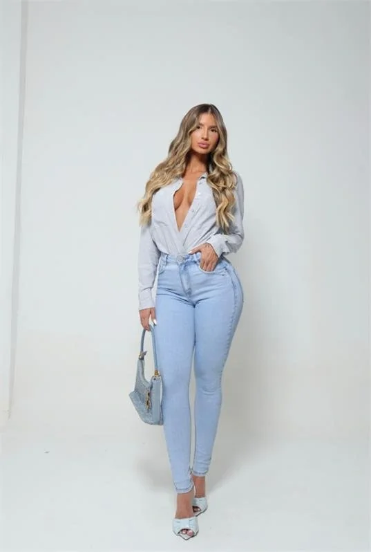 Calca Skinny Jeans Medio