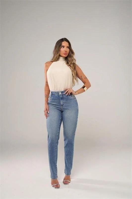 Calca Reta Jeans Premium