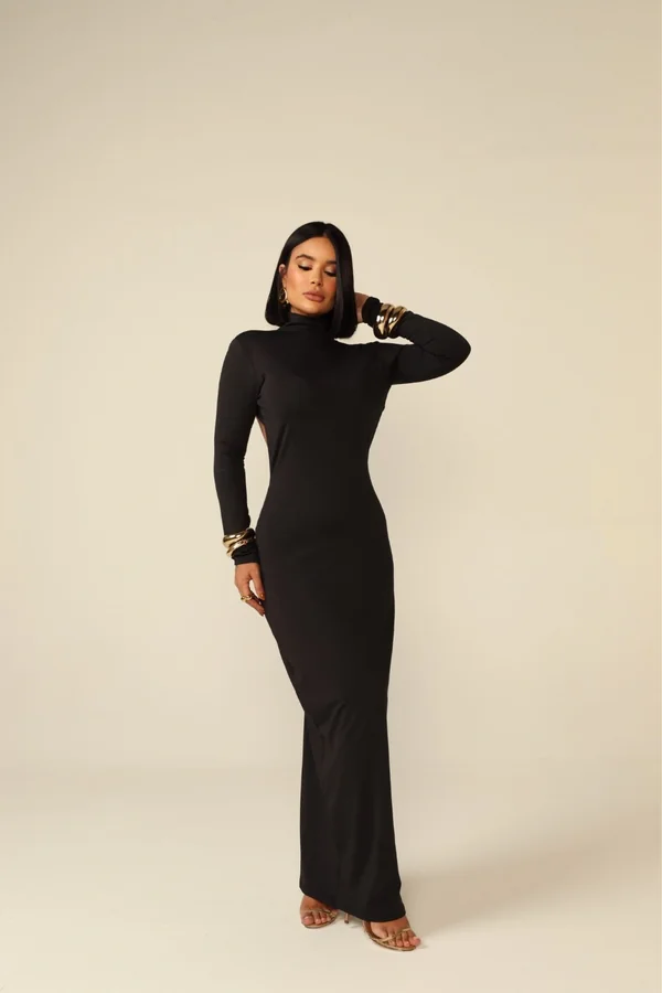 Vestido Modelador Gola Alta