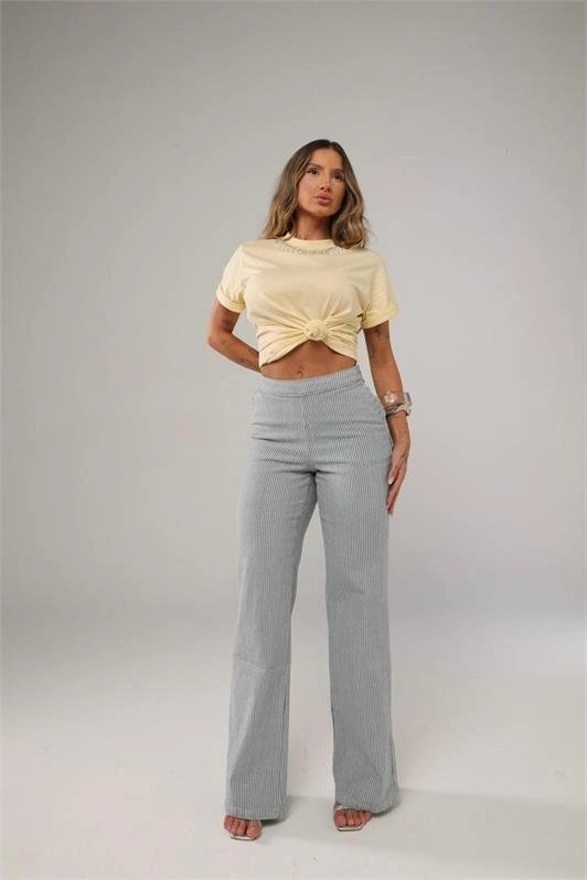 Calca Wide Leg Jeans Confort — vista 1
